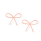 Lola Bow Earrings - Baby Pink - LINNY CO WholesaleAcetate