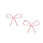 Lola Bow Earrings - Disco Pink - LINNY CO WholesaleAcetate