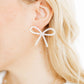 Lola Bow Earrings - Iridescent - LINNY CO WholesaleAcetate