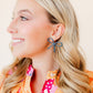 Lola Bow Earrings - Navy - LINNY CO WholesaleAcetate