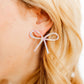 Lola Bow Earrings - Purple Sprinkles - LINNY CO WholesaleAcetate