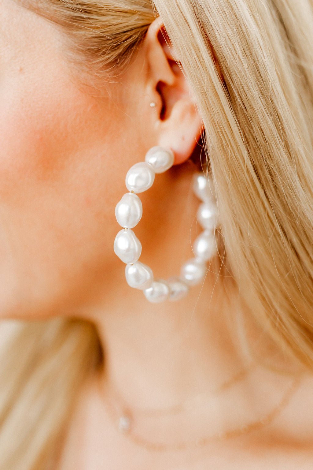 Macy Pearl - Statement Earrings - LINNY CO WholesaleMetals