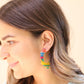 Margo Scallop Hoop Earrings - Fiesta - LINNY CO WholesaleAcetate