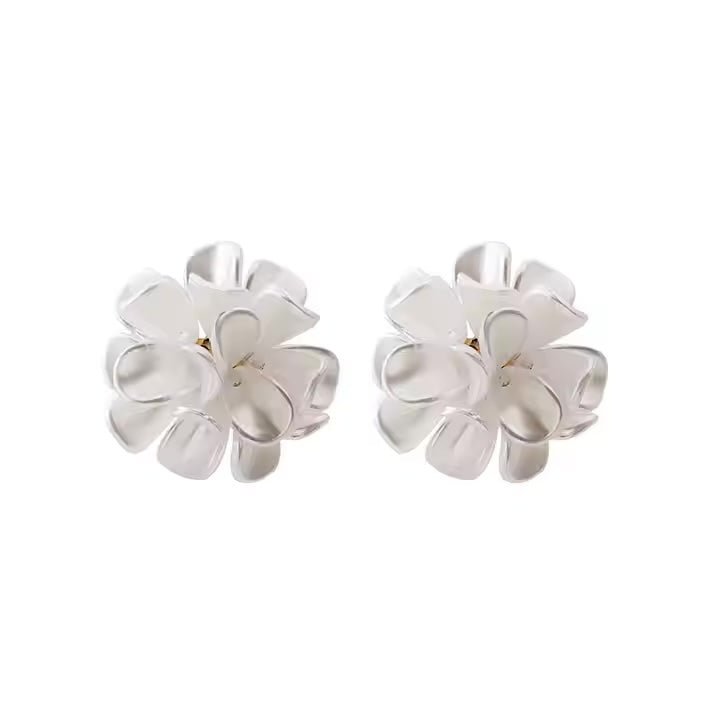 Mason Pearl Flower Statement Earrings - LINNY CO WholesaleMetals
