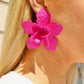 Maxine Statement Earrings - Magenta - LINNY CO WholesaleMetal