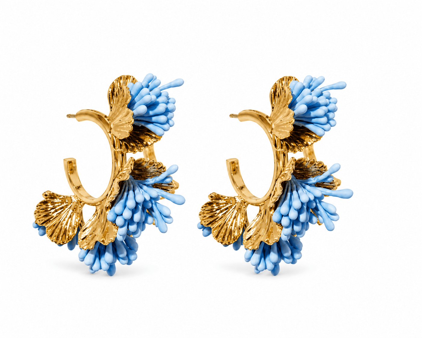 Melinda Hoop - Blue - LINNY CO WholesaleMetal