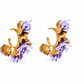 Melinda Hoop - Purple - LINNY CO WholesaleMetal