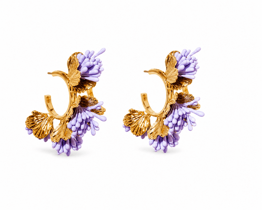 Melinda Hoop - Purple - LINNY CO WholesaleMetal