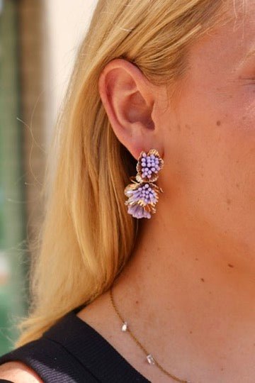 Melinda Hoop - Purple - LINNY CO WholesaleMetal