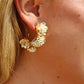 Melinda Hoop - White - LINNY CO WholesaleMetal