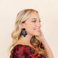 Michelle Statement Earrings - Black Iridescent - LINNY CO WholesaleAcetate