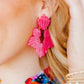 Michelle Statement Earrings - Cosmic Pink - LINNY CO WholesaleAcetate