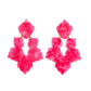 Michelle Statement Earrings - Cosmic Pink - LINNY CO WholesaleAcetate
