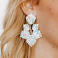 Michelle Statement Earrings - Mint Shell - LINNY CO WholesaleAcetate