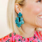 Michelle Statement Earrings - Mystic Lagoon - LINNY CO WholesaleAcetate