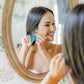 Michelle Statement Earrings - Mystic Lagoon - LINNY CO WholesaleAcetate