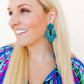 Michelle Statement Earrings - Mystic Lagoon - LINNY CO WholesaleAcetate