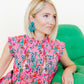 Michelle Statement Earrings - Mystic Lagoon - LINNY CO WholesaleAcetate
