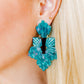 Michelle Statement Earrings - Mystic Lagoon - LINNY CO WholesaleAcetate