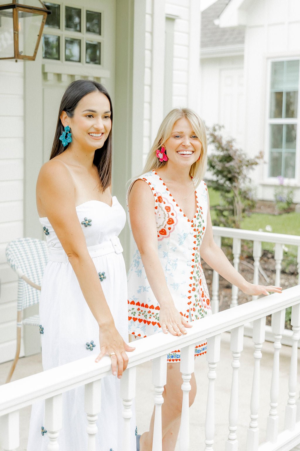 Michelle Statement Earrings - Mystic Lagoon - LINNY CO WholesaleAcetate
