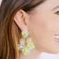 Michelle Statement Earrings - Neon Yellow Clouds - LINNY CO WholesaleAcetate