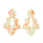 Michelle Statement Earrings - Orange Sprinkles - LINNY CO WholesaleAcetate