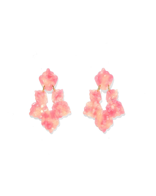 Michelle Statement Earrings - Pink Sugar - LINNY CO WholesaleAcetate