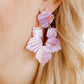 Michelle Statement Earrings - Rosy Glow - LINNY CO WholesaleAcetate