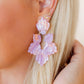 Michelle Statement Earrings - Rosy Glow - LINNY CO WholesaleAcetate