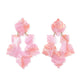 Michelle Statement Earrings - Rosy Glow - LINNY CO WholesaleAcetate