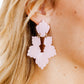 Michelle Statement Earrings - Vintage Rose - LINNY CO WholesaleAcetate