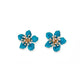 Monroe Statement Earrings - Blue - LINNY CO WholesaleMetal