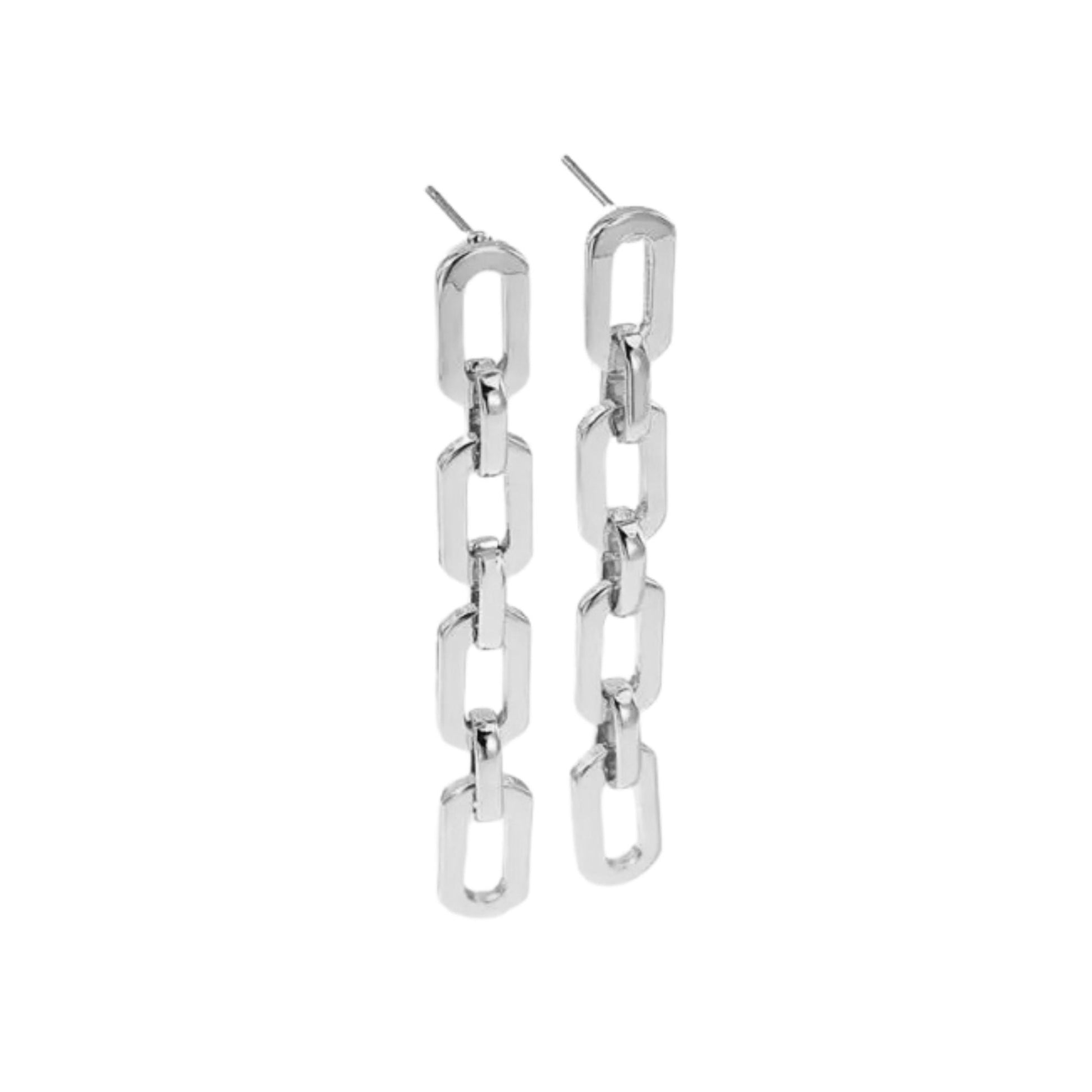 Naomi Statement Earrings - Silver - LINNY CO Wholesale