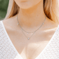 Necklace - Allegra Clear Silver - LINNY CO Wholesale