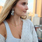 LINNY CO Allegra Multi necklace for kids & little girls — hypoallergenic, waterproof stainless steel, shown on model.