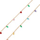 LINNY CO Allegra Multi necklace for kids & little girls — hypoallergenic, waterproof stainless steel, detail.