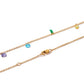 LINNY CO Allegra Multi necklace for kids & little girls — hypoallergenic, waterproof stainless steel, detail.