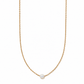 Necklace - April Floating Opal White - LINNY CO Wholesale