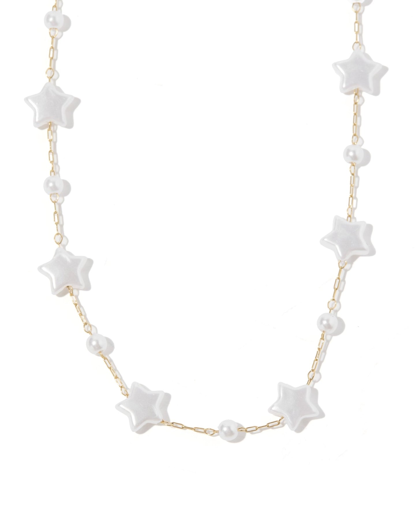 Necklace - Aster Star Pearl - LINNY CO WholesaleMetals