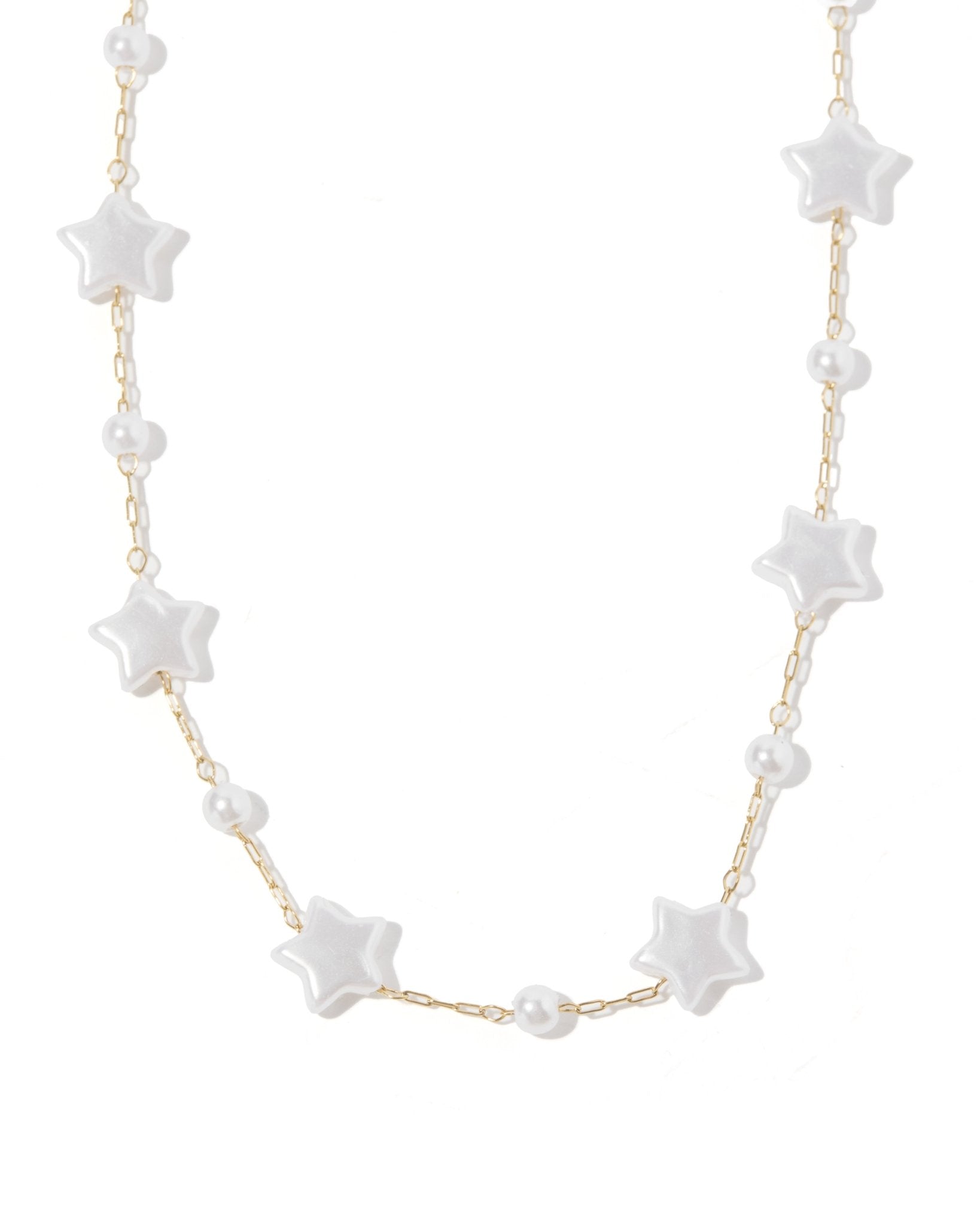 Necklace - Aster Star Pearl - LINNY CO WholesaleMetals
