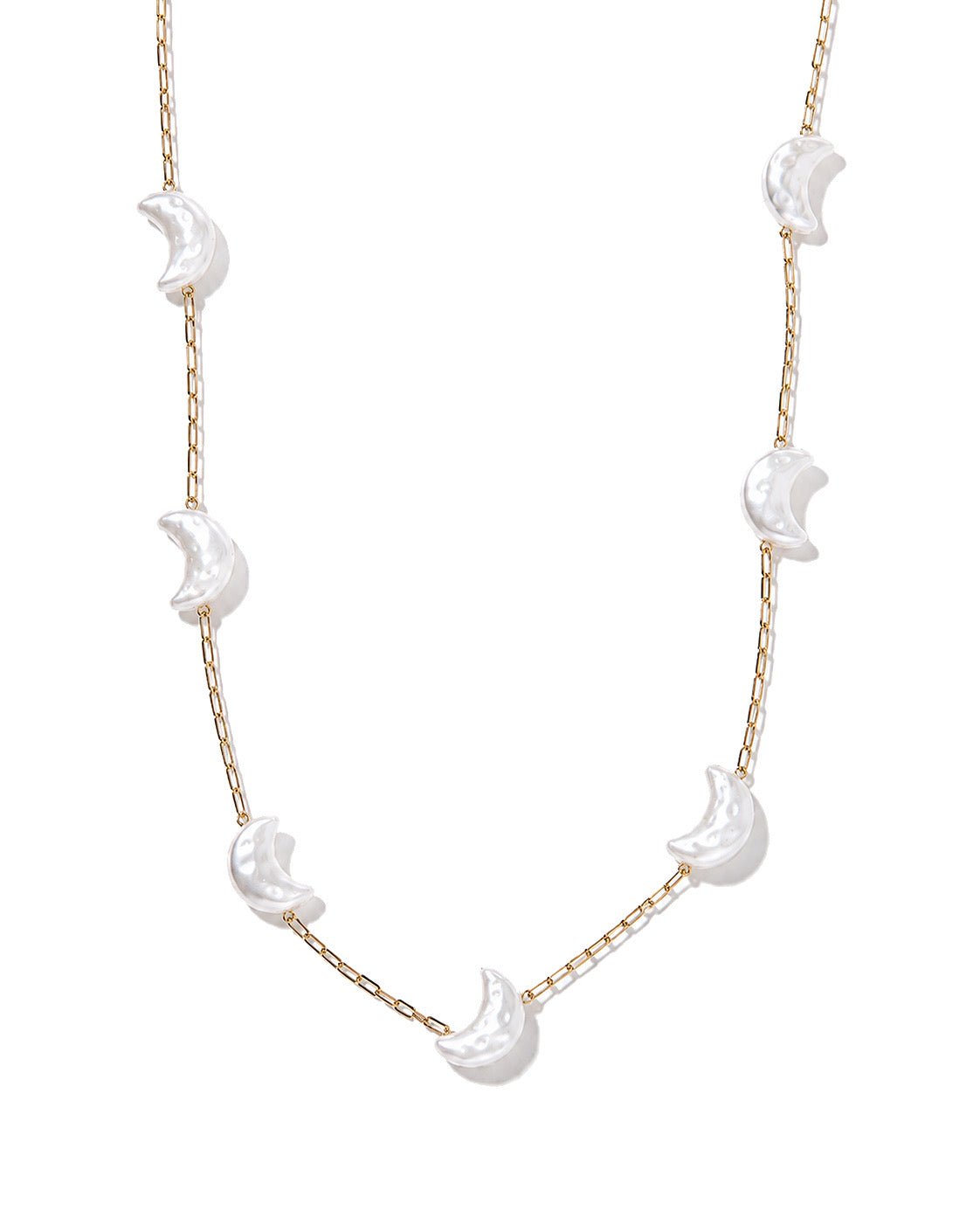 Necklace - Birdie Moon Pearl - LINNY CO WholesaleStuds
