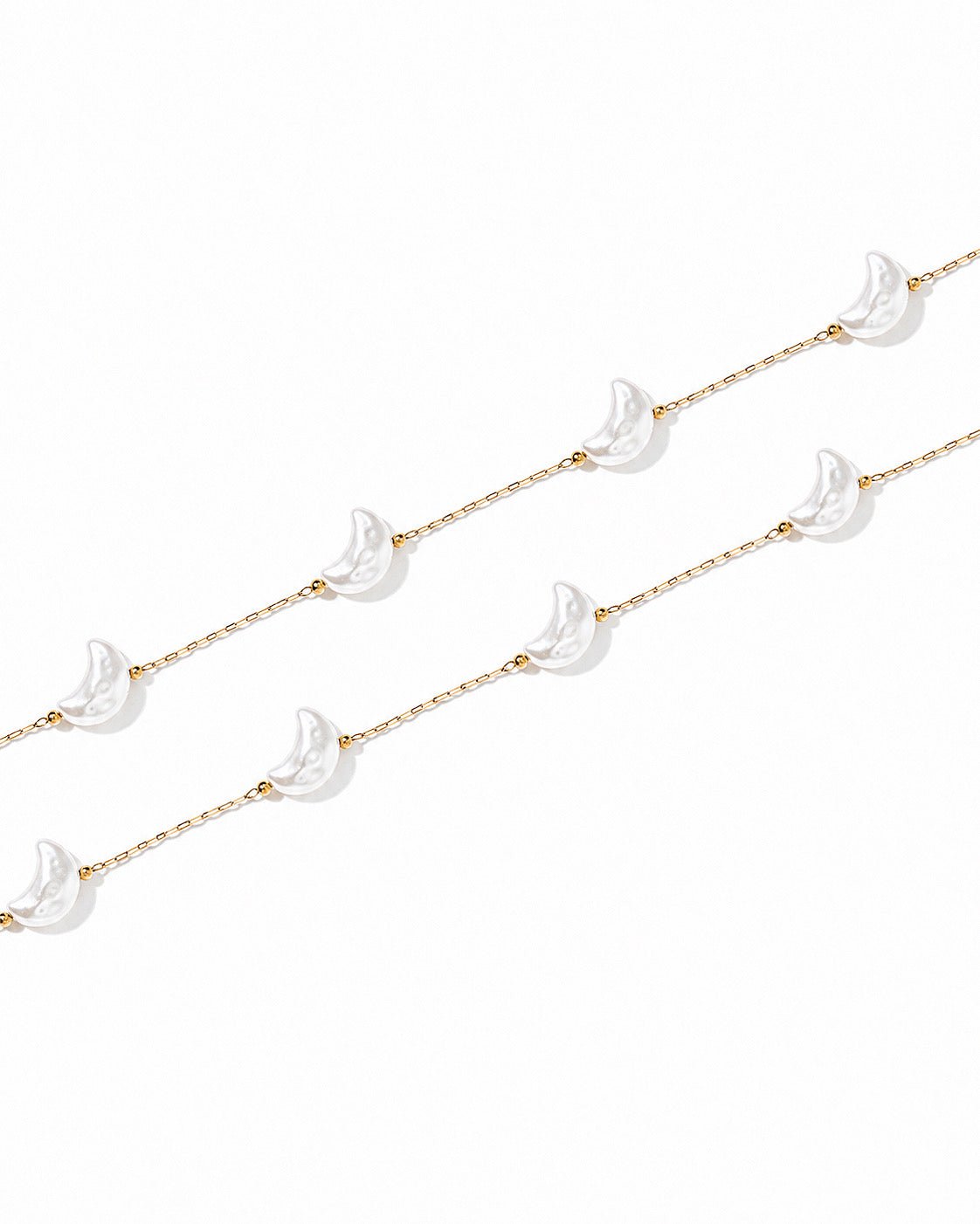 Necklace - Birdie Moon Pearl - LINNY CO WholesaleStuds