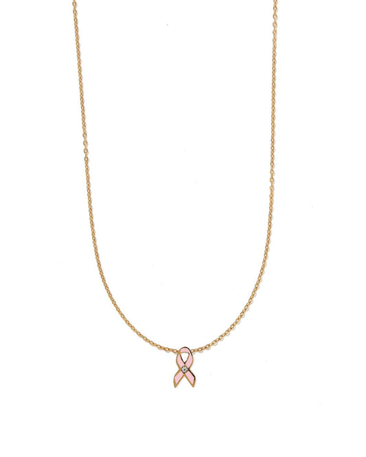 Necklace - Breast Cancer Ribbon - LINNY CO WholesaleStuds