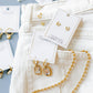 LINNY CO Brooke Gold necklace for kids & little girls — hypoallergenic, waterproof stainless steel, flat-lay styling.