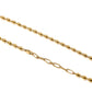 LINNY CO Brooke Gold necklace for kids & little girls — hypoallergenic, waterproof stainless steel, detail.