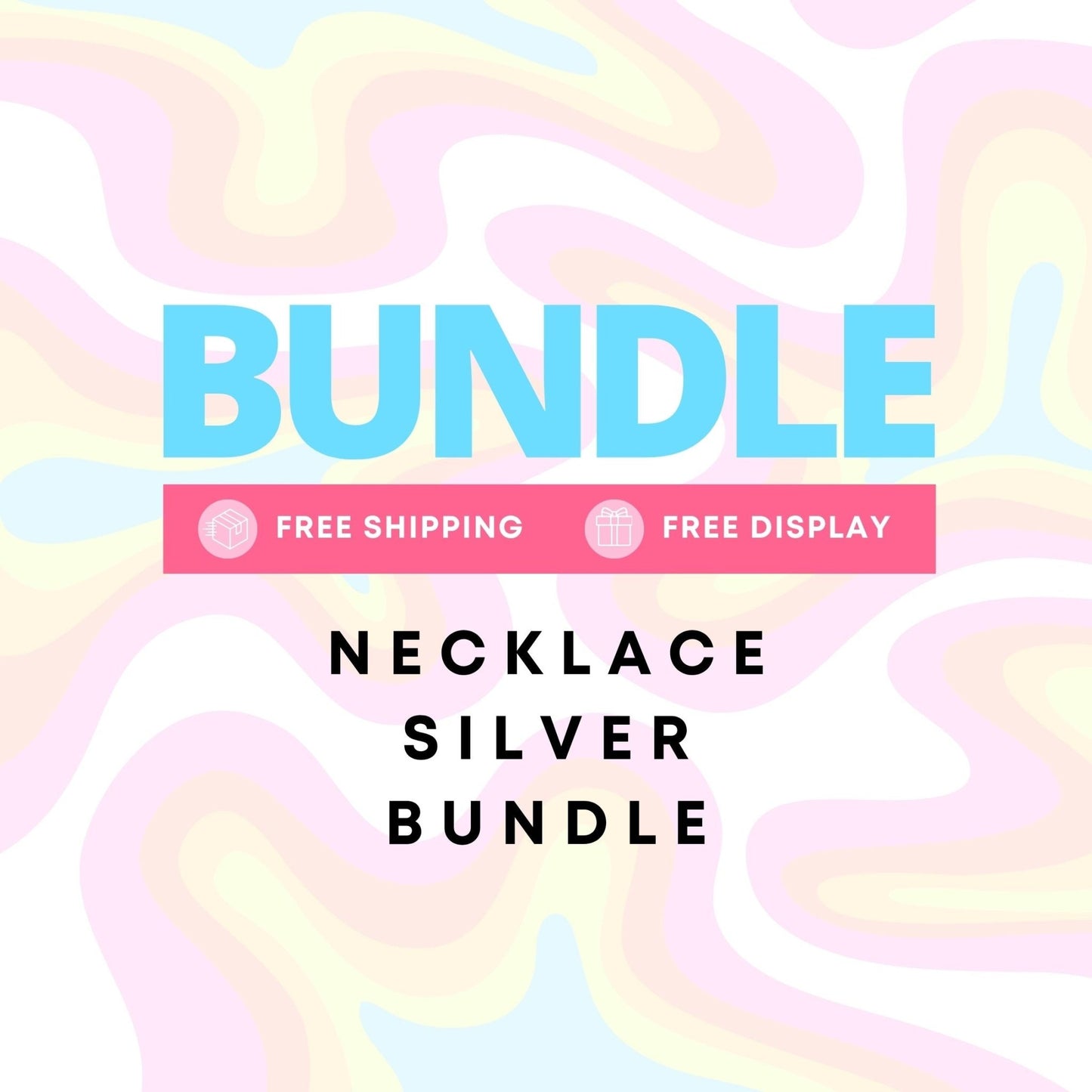Necklace Bundle Silver_0626 - LINNY CO Wholesale