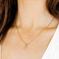 Necklace - Carly Cross Gold - LINNY CO WholesaleMetals