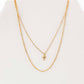 Necklace - Carly Cross Gold - LINNY CO WholesaleMetals
