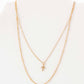 Necklace - Carly Cross Gold - LINNY CO WholesaleMetals