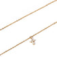 Necklace - Carly Cross Pearl Gold - LINNY CO WholesaleMetals